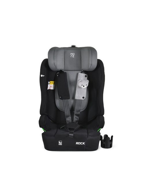 ROCK autós ülés 76-150cm, 2játékkal, pohártartó, belső öv, isofix nélkül SZÜRKE