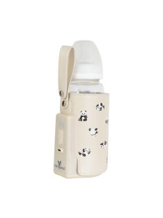   CALIENTE cumisüveg melegen tartó hordozható, USB-C töltővel NAGY BÉZS