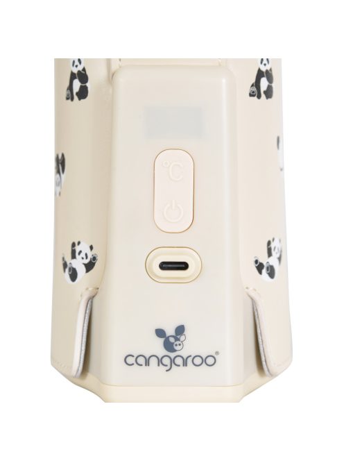 CALIENTE cumisüveg melegen tartó hordozható, USB-C töltővel NAGY BÉZS