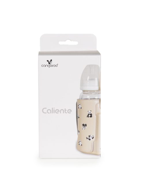 CALIENTE cumisüveg melegen tartó hordozható, USB-C töltővel NAGY BÉZS