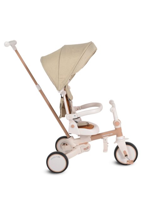 COMPACTO ÚJ 3IN1 tricikli multifunkciós, futóbiciklivé alakítható BÉZS