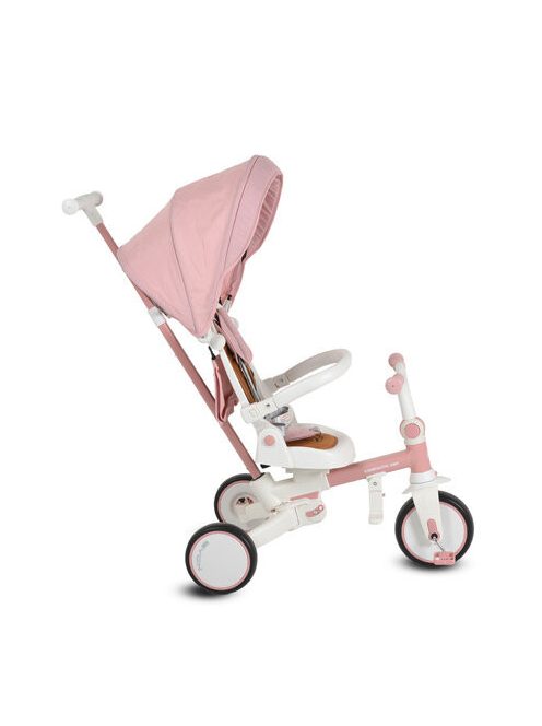 COMPACTO ÚJ 3IN1 tricikli multifunkciós, futóbiciklivé alakítható PINK