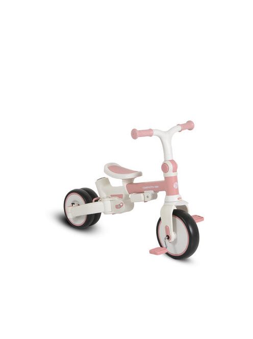 COMPACTO ÚJ 3IN1 tricikli multifunkciós, futóbiciklivé alakítható PINK