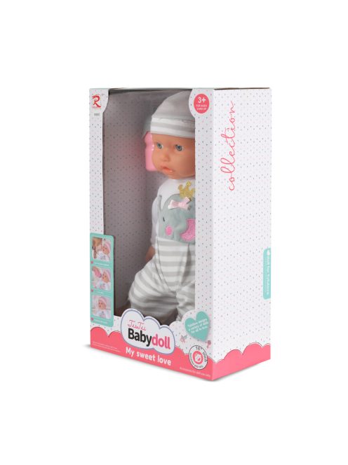 BABA 41 CM fiú baba elefántos ruha CSÍKOS BÉZS