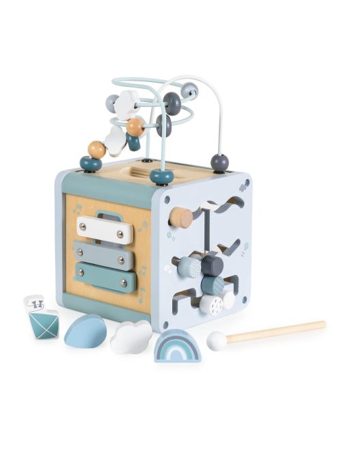 MONI activity kocka xilofonnal, drót pályával VKÉK