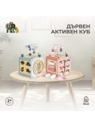 MONI activity kocka xilofonnal, drót pályával VKÉK