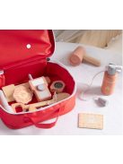 MONI KISTÁSKA fa tűzoltó szett 10dbos PIROS