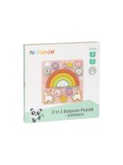 MONI 2IN1 balance puzzle Unicornis SZIVÁRVÁNY