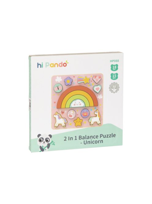 MONI 2IN1 balance puzzle Unicornis SZIVÁRVÁNY