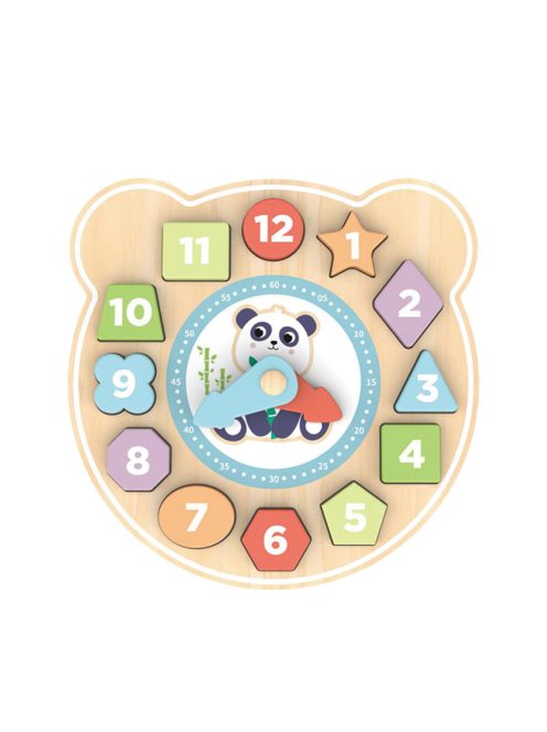 MONI fa puzzle óra pandás PASZTEL