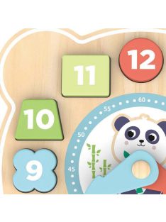 MONI fa puzzle óra pandás PASZTEL