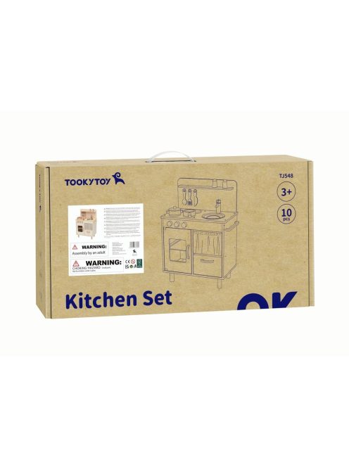 TOOKY fa konyha 8dbos, 73cm magas PASZTEL
