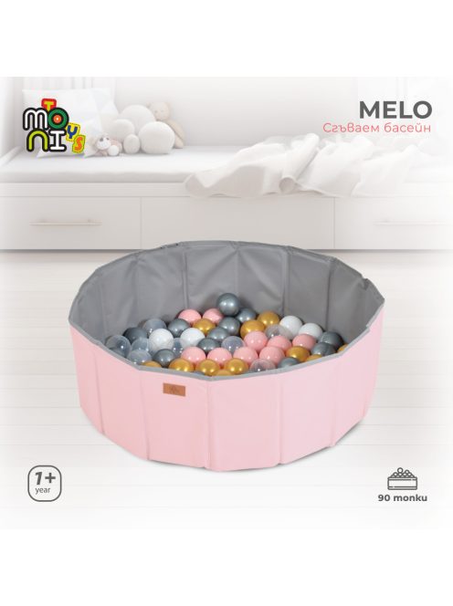 Labdamedence MELO 90 labdával összecsukható PINK