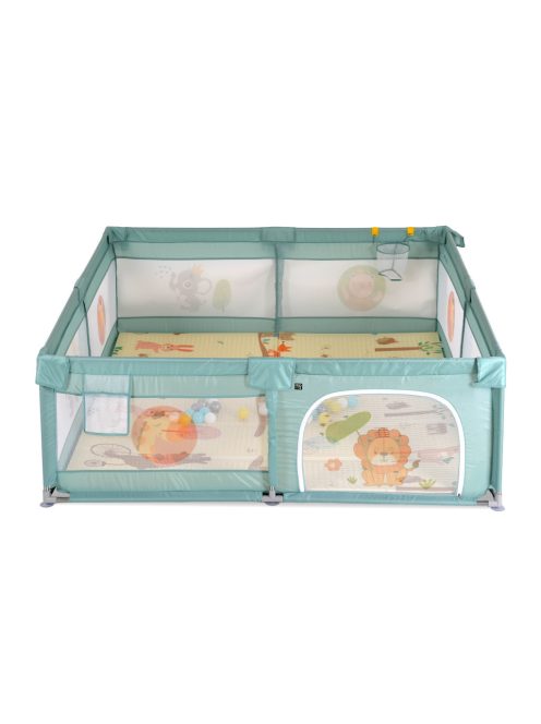 GAMEZONE összecsukható járóka szőnyeggel, 60 labdával 150x200 MENTA