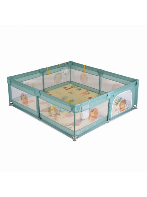 GAMEZONE összecsukható járóka szőnyeggel, 60 labdával 180x200 MENTA