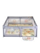 GAMEZONE összecsukható járóka szőnyeggel, 60 labdával 180x200 SZÜRKE
