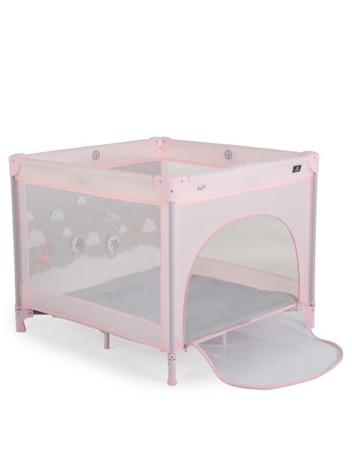 JOYZI utazójáróka összecsukható 90*90cm RÓZSASZÍN