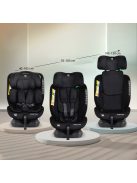 AVENTURA dönthető autósülés 40-150cm FEKETE