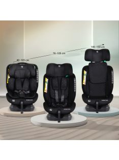 AVENTURA dönthető autósülés 40-150cm FEKETE