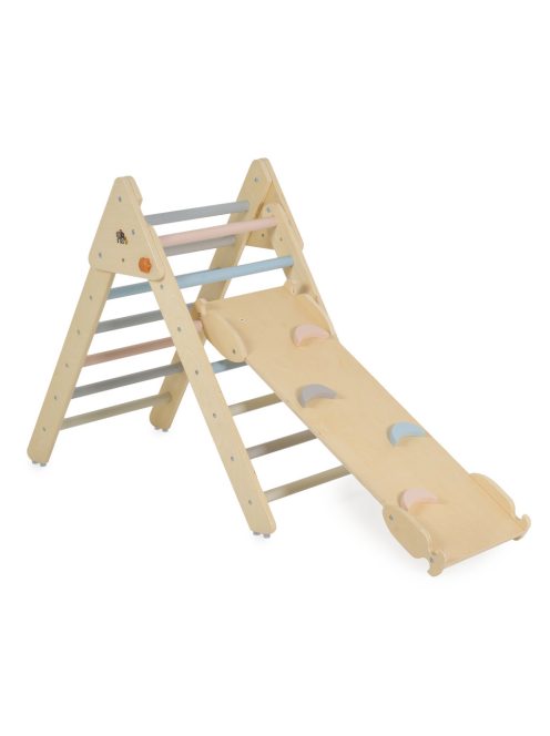 PIKLER fa mászóka 3in1 rámpával, létrával, híddal