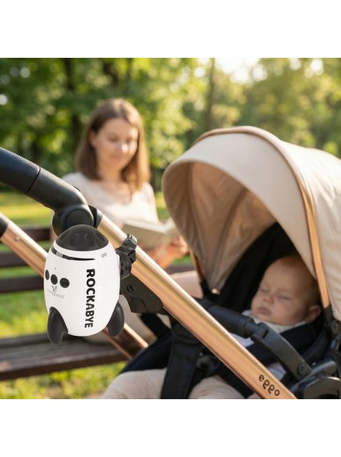 ROCKABYE babakocsi ringató fehér zajjal és 11 féle hanggal