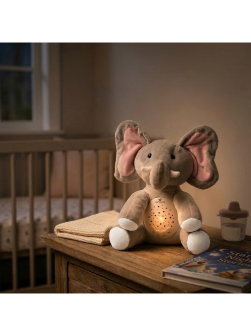 LAMP LULO éjszakai fény, projektor és fehér zaj ELEFÁNT