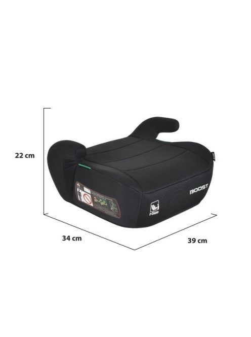 BOOST Prémium autós ülésmagasító 125-150cm FEKETE