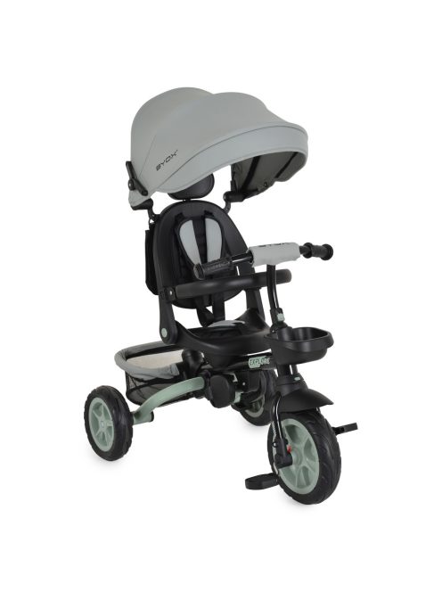 EXPLORE tricikli összecsukható tolókaros ZÖLD