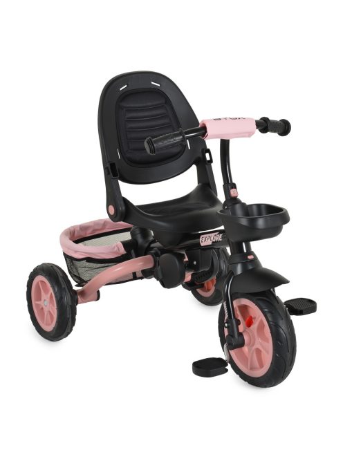 EXPLORE tricikli összecsukható kormányos PINK