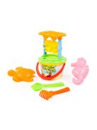 POLESIE homokozó készlet malommal 7 dbos PINK