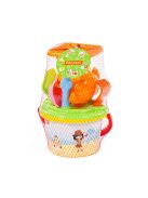 POLESIE homokozó készlet malommal 7 dbos PINK