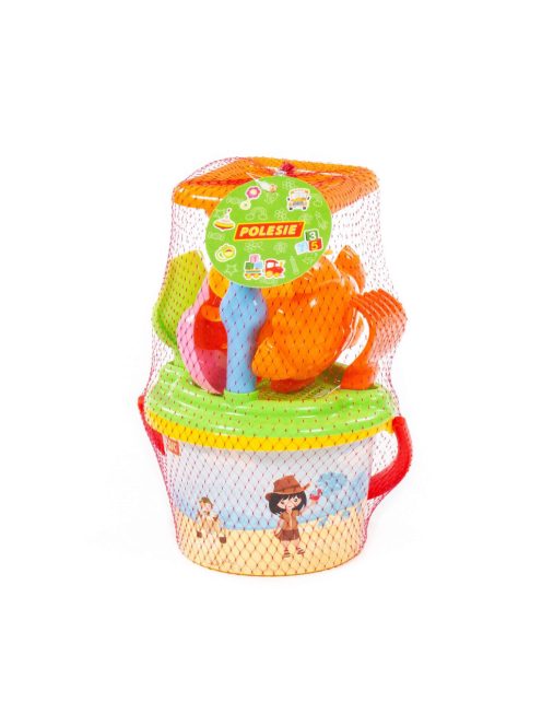 POLESIE homokozó készlet malommal 7 dbos PINK