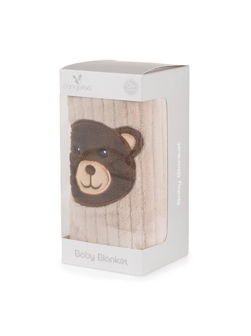 TAKARÓ Honey Bear macifejjel 90x75cm BÉZS