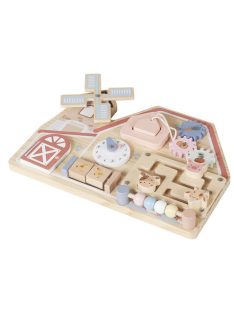 Moni Toys matatófal FARMOS, órával, állatokkal