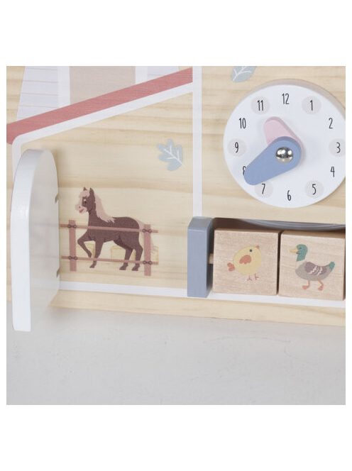 Moni Toys matatófal FARMOS, órával, állatokkal
