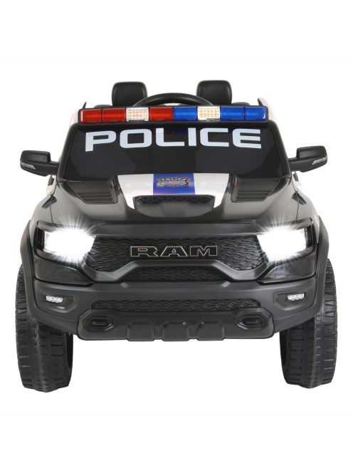 BO RAM MAMMOTH elektromos rendőrautó hangos bemondóval 107cm 2 motoros FEKETE