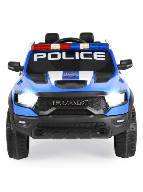 BO RAM MAMMOTH elektromos rendőrautó hangos bemondóval 107cm 2 motoros KÉK