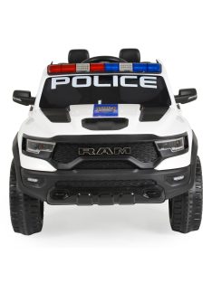   BO RAM MAMMOTH elektromos rendőrautó hangos bemondóval 107cm 2 motoros FEHÉR