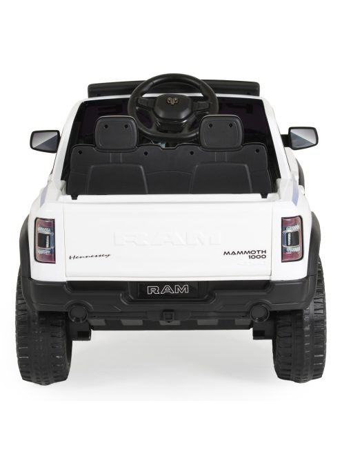 BO RAM MAMMOTH elektromos rendőrautó hangos bemondóval 107cm 2 motoros FEHÉR