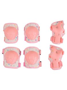   BICIKLIS/Görkori védőfelszerelés GLAMI térd, könyök, kézvédő szett A 25kg PINK