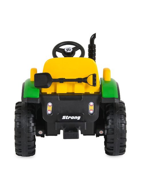 BO TERRON traktor 4 kerekű trélerrel 12V két motoros ZÖLD