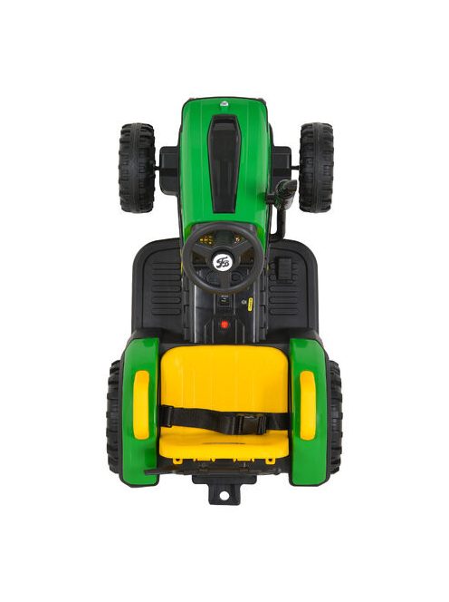 BO TERRON traktor 4 kerekű trélerrel 12V két motoros ZÖLD