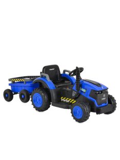 BO TERRON traktor 4 kerekű trélerrel 12V két motoros KÉK