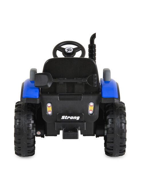 BO TERRON traktor 4 kerekű trélerrel 12V két motoros KÉK