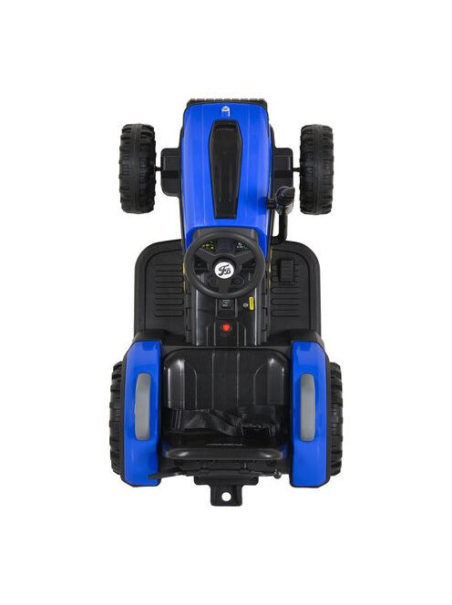 BO TERRON traktor 4 kerekű trélerrel 12V két motoros KÉK