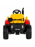 BO TERRON traktor 4 kerekű trélerrel 12V két motoros PIROS