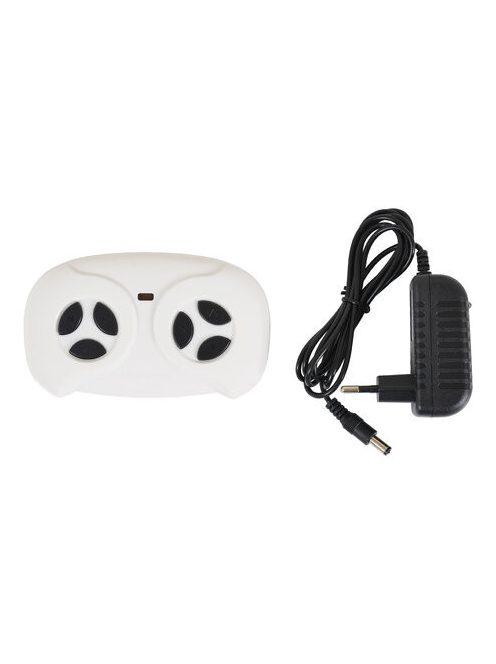 BO TERRON traktor 4 kerekű trélerrel 12V két motoros PIROS