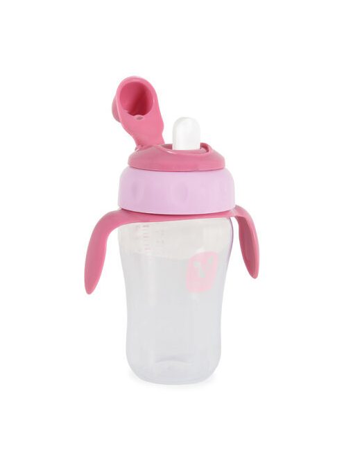 CUP csőrös itatópohár kiömlés mentes 270ml PINK