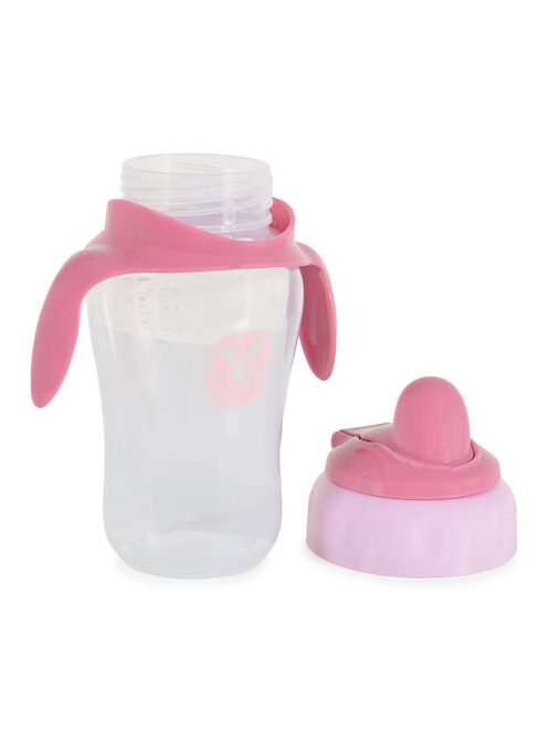 CUP csőrös itatópohár kiömlés mentes 270ml PINK