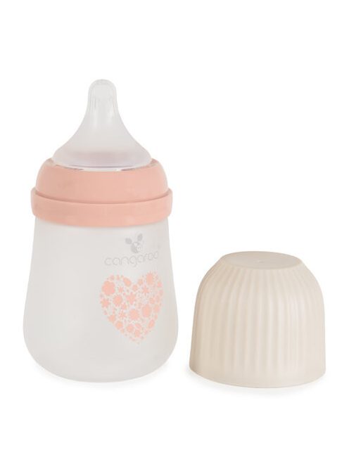 AMORI üveg cumisüveg széles szájú 180ml anticolic PINK
